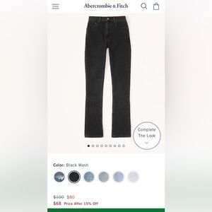 Abercrombie and Fitch Curve Love High Rise Skinny